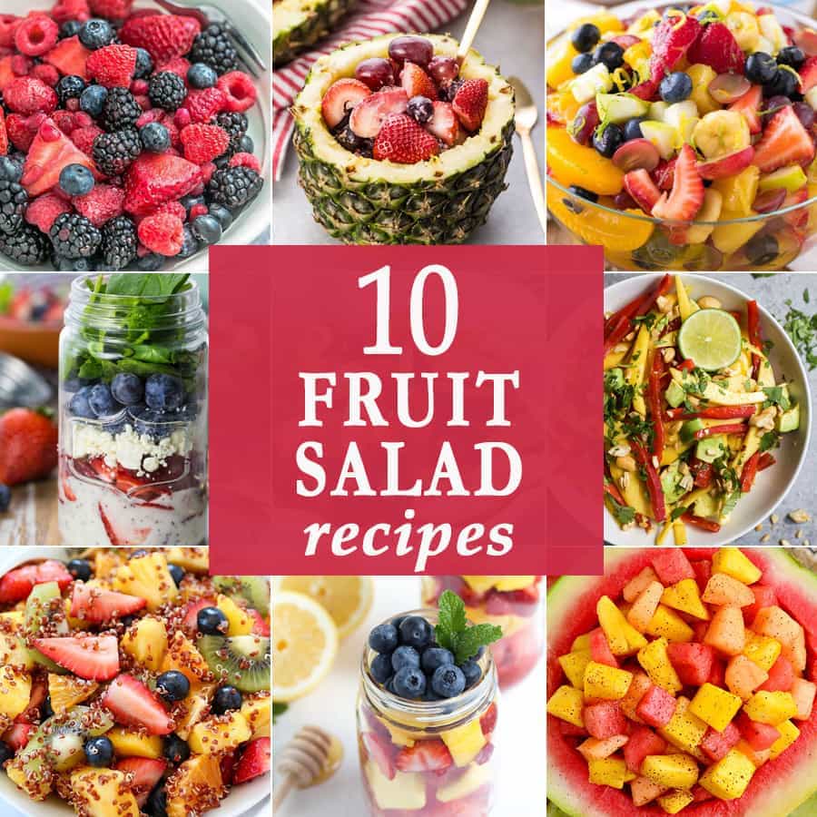 10 recetas de ensalada de frutas