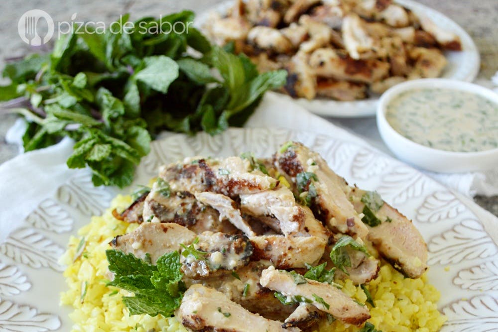 Kuřecí shawarma (můj způsob) 11 Kuře s tahini omáčkou www.pizcadesabor.com