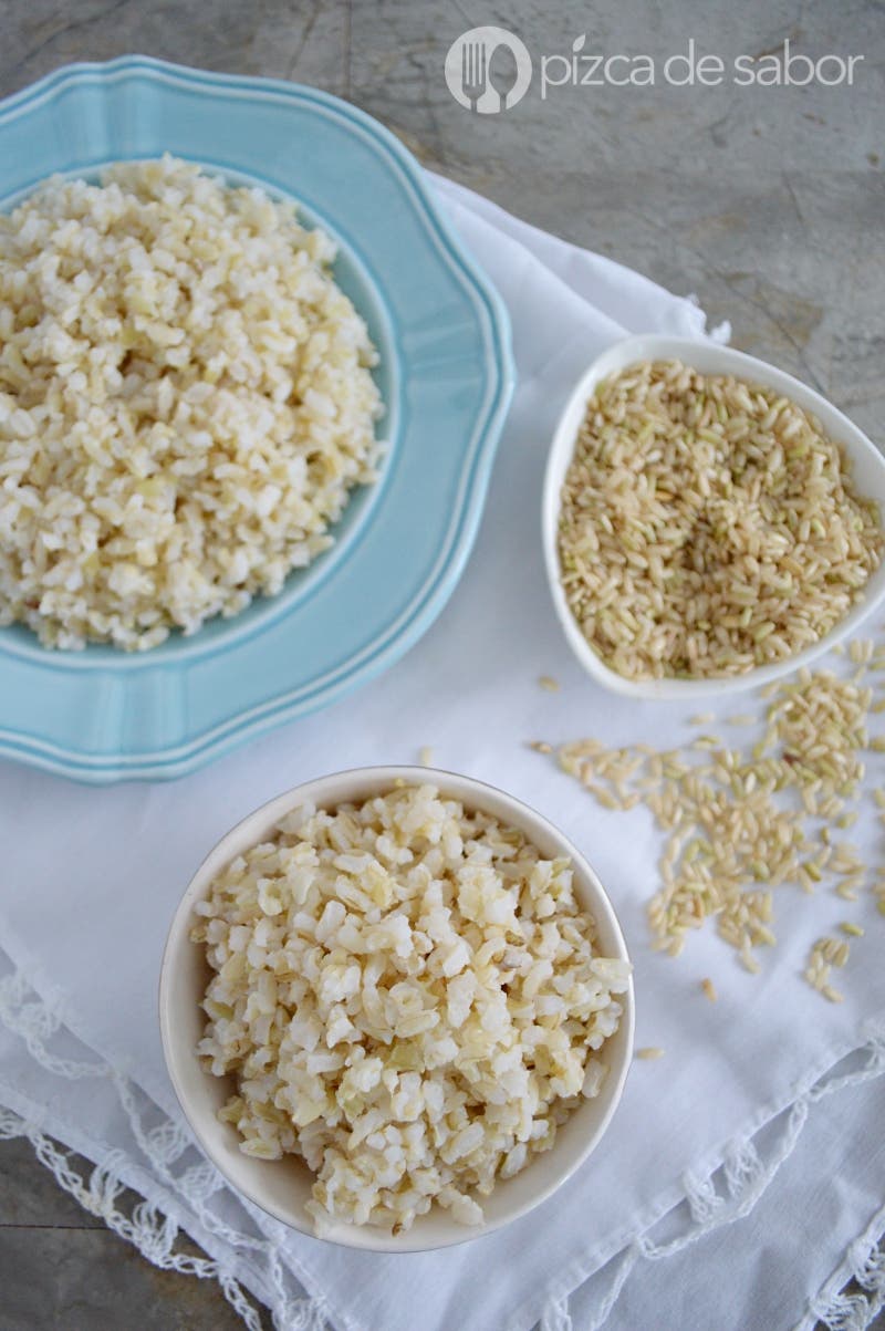 Jak vyrobit perfektní hnědou rýži www.pizcadesabor.com 