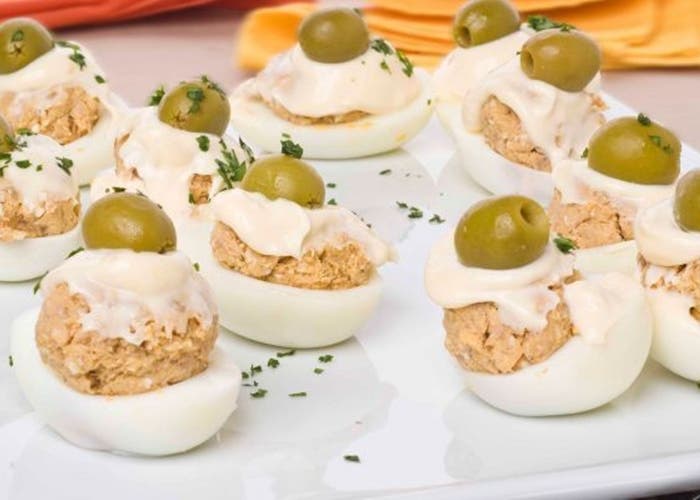 3 odrůdy deviled vajec, krok za krokem recept 17 Plněná vejce