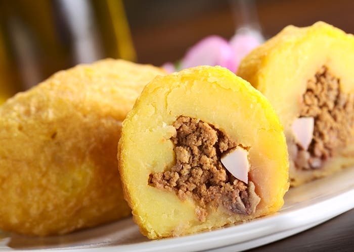 Brambory plněné hovězím masem, krok za krokem recept 1 Plněné brambory