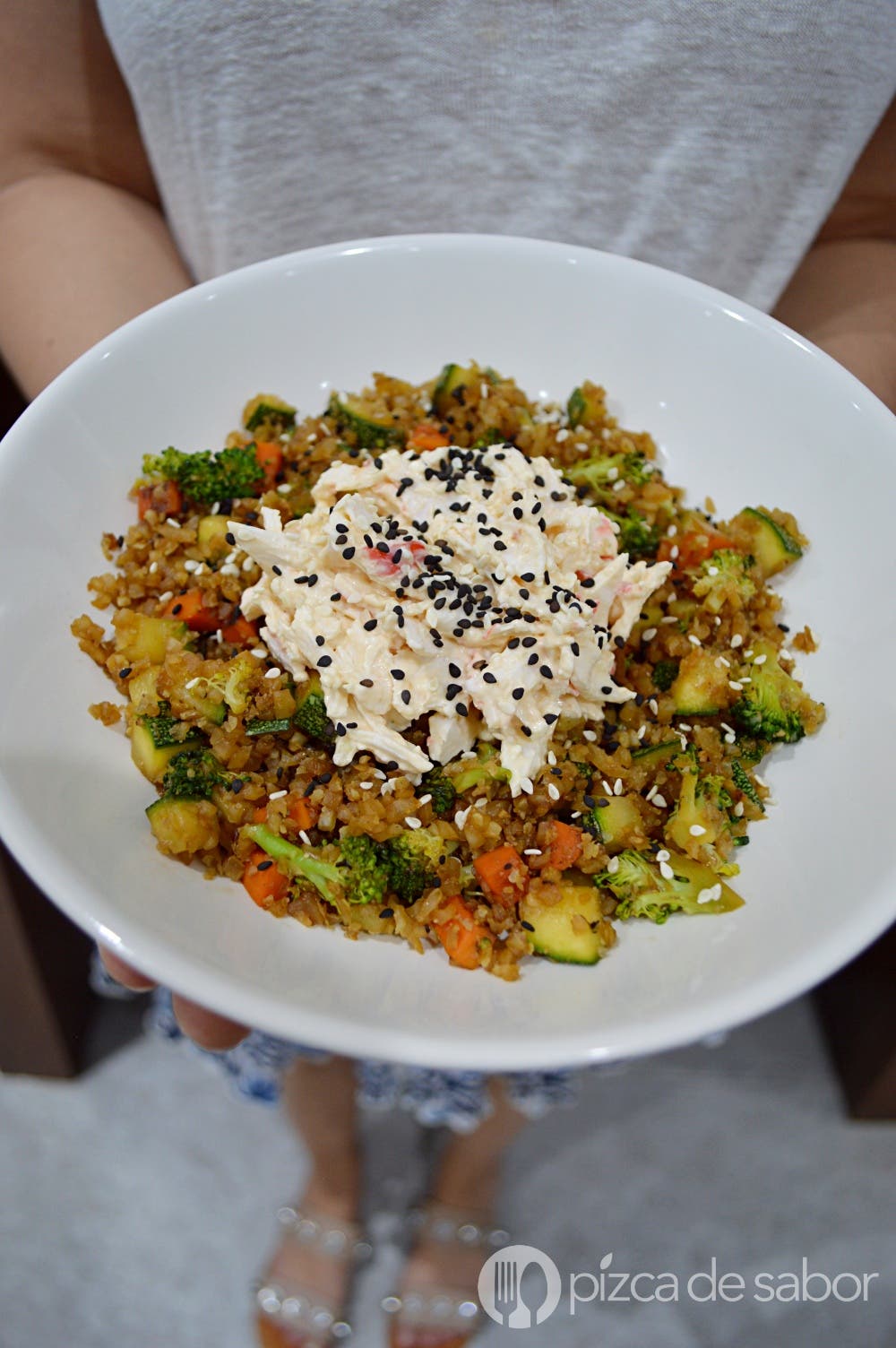 Květák yakimeshi s tampikem 6 Květák yakimeshi s tampikem www.pizcadesabor.com