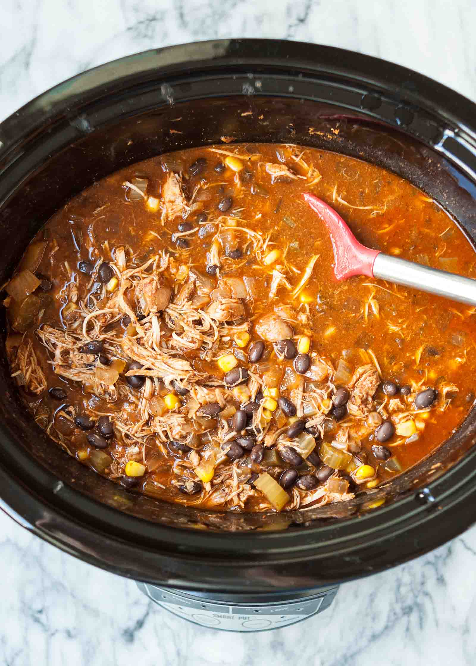 Nastrouhané kuřecí chilli na mírném ohni 5 Pollo con chile rallado