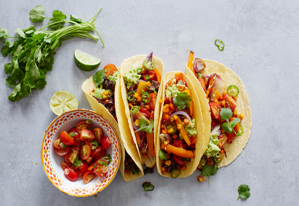 SILLY STUFF!  Nejlepší zeleninové tacos Tyto tacos jsou skutečnou pastvou pro oči!  Kombinace barev, textur a chutí z nich dělá perfektní oběd nebo večeři.