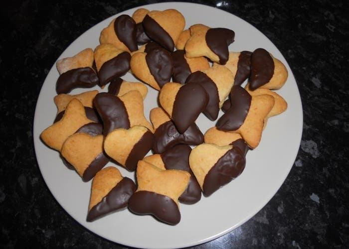 Skotské sušenky nebo sušenka, recept krok za krokem 21 Oranžové a čokoládové sušenky