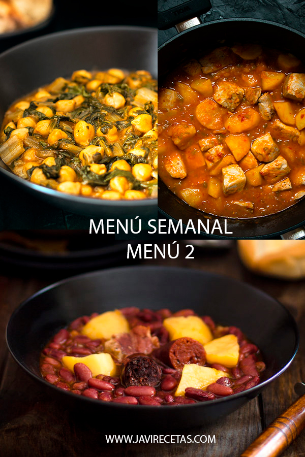 TÝDENNÍ MENU - MENU 2 5 MENÚ SEMANAL – MENÚ 2