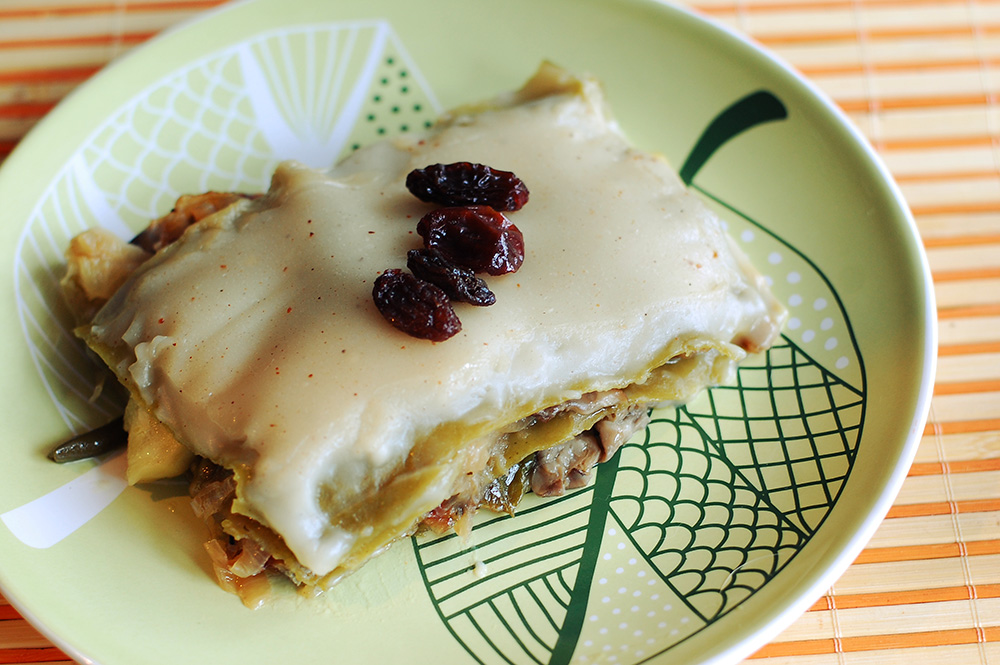 Zeleninové lasagne s veganským bešamelem 1 Zeleninové lasagne s veganským bešamelem